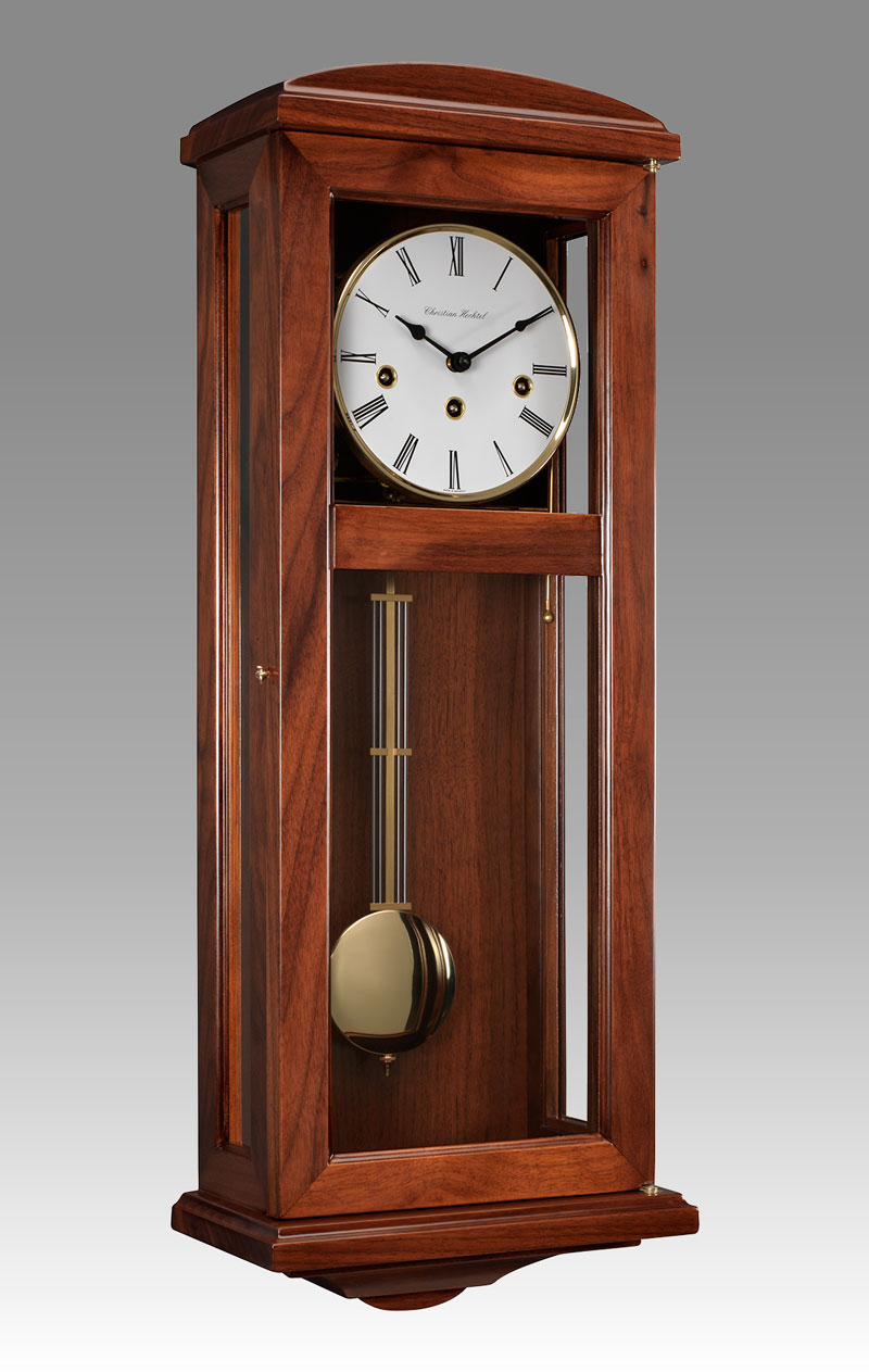 Regulator-Vienna- clock Art.429/1 walnut - Westminster melody on rod gong